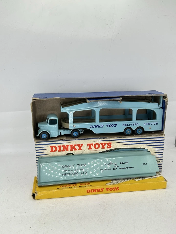 dinky toys meccano PULLMORE CAR TRANSPORTER 982 & LOADING RAMP 982 MIB - Image 2 of 4