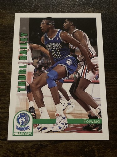 1992-93 Hoops Minnesota Timberwolves Basketball Karte #134 Thurl Bailey L8345*