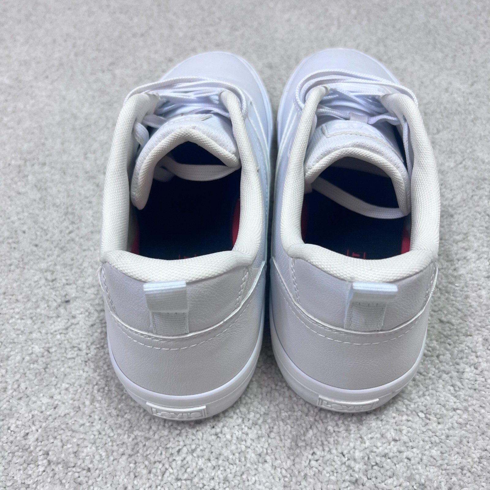 SAOLA Sneakers basse Levi's bianche stringate da uomo taglia 13