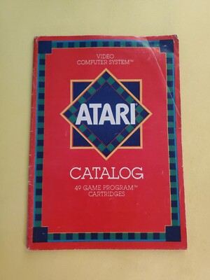 Vintage 1982 Atari Video Computer System Catalog