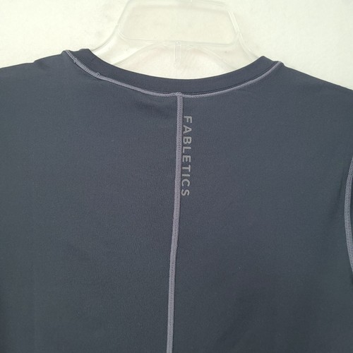 Fabletics Shirt Womens M Black Phoenix Lite Short Sleeve Active Top Workout Gym - Picture 7 of 11