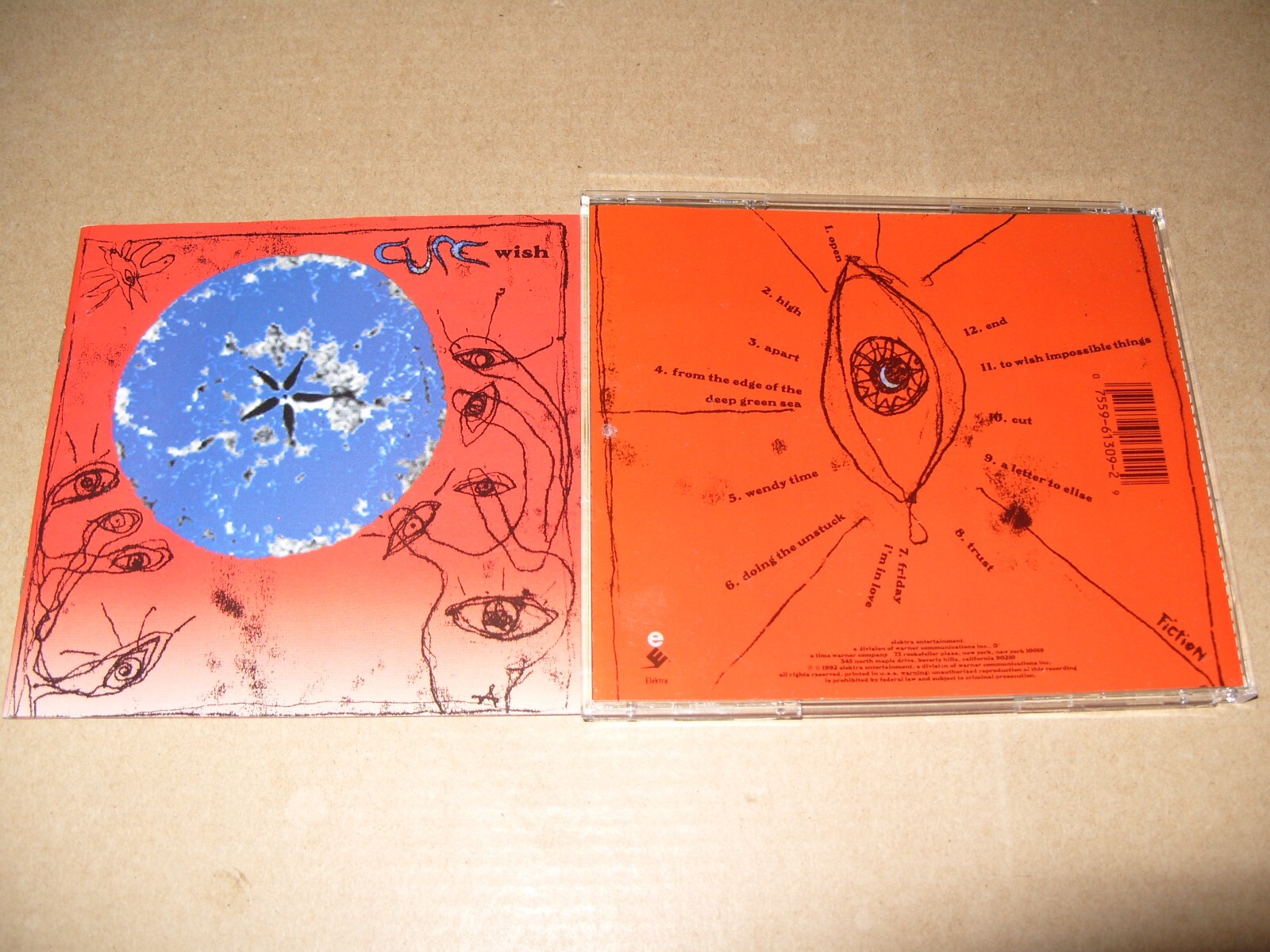 The Cure - Wish 1992 - CD + INLAYS EXCELLENT CONDITION - (M3)