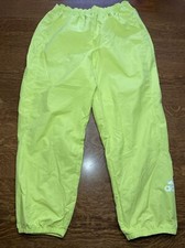 Adidas Women's Fashion High-Waisted Woven Pants Acid Yellow Size L NWT