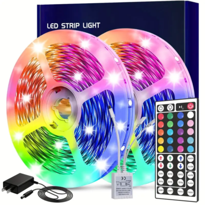 #ad 50 Ft LED Strip Lights with 44 Keys Remote Control Dimmable RGB Color Changing $13.98