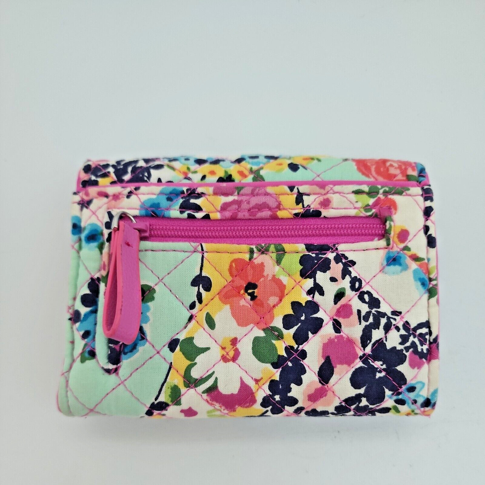 Vera Bradley Iconic RFID Riley Compact Wallet Wildflo… Gem