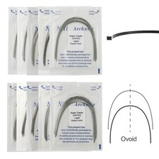 100pcs Dental Orthodontic Super Elastic Niti Arch Wires Rectangular Form 1622