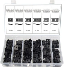 Swordfish 60570 - 210pc Wide Range U Nut Speed Nut U Clip Assortment