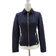 Massimo Dutti Black Quilted Zipper Jacket Womens Small