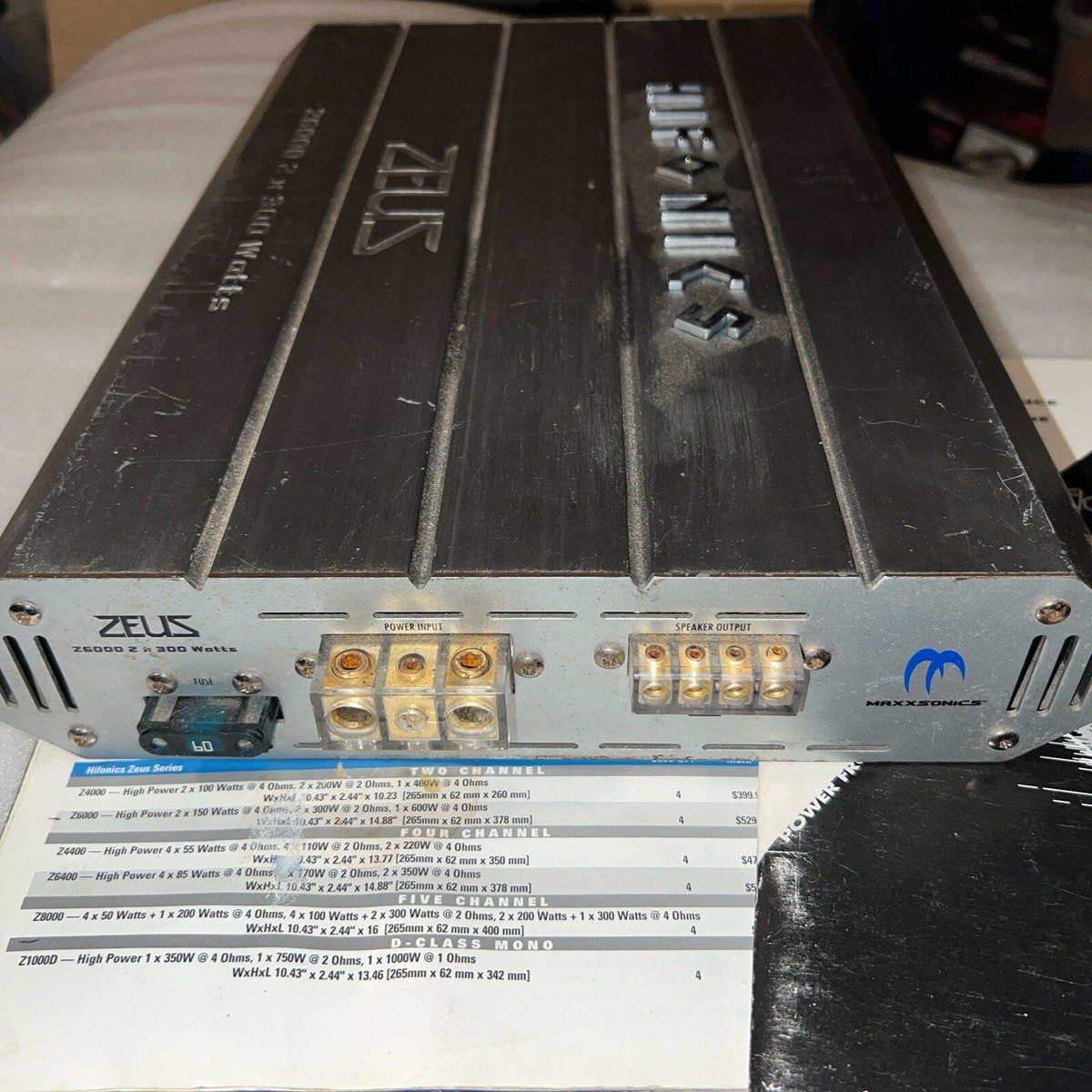 Hifonics ZEUS Old School From 2002 Z6000 Working Good | eBay