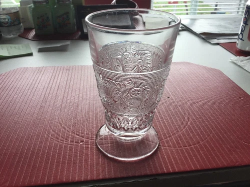 Duncan and Miller #41 Sandwich Crystal 9 Ounce Footed Tumbler Excellent