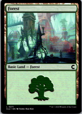 Magic the Gathering Forest #271 Ravnica Clue Edition MTG Free Shipping!