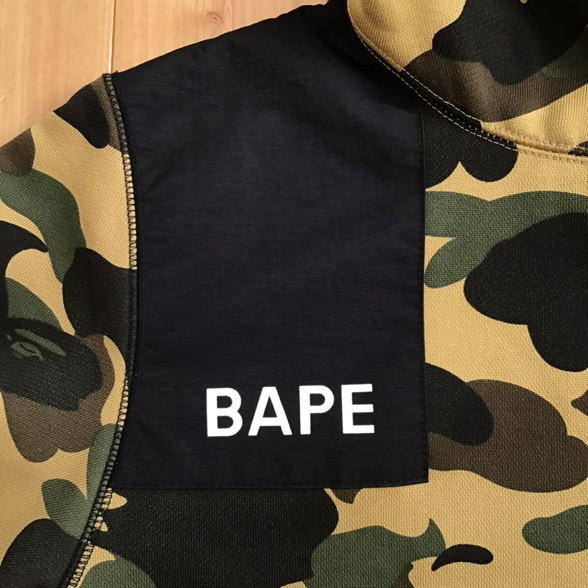 BAPE LOGO 1st camo yellow full zip hoodie A Bathing Ape Size S | eBay