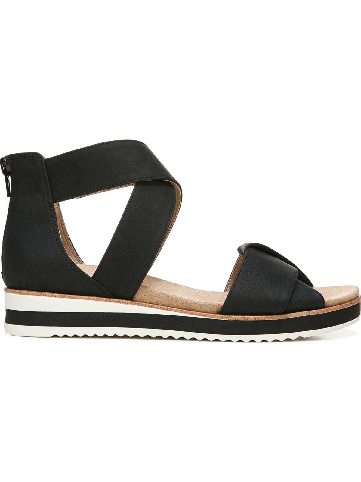 LIFE STRIDE VELOCITY Женские черные босоножки на танкетке с увеличенным носком на платформе 1 9 М 3490₽