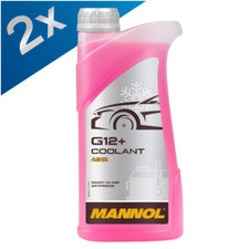 2x Mannol G12+ Red Antifreeze/Coolant Ready Mixed 4212 1L