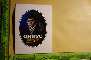 Alter Aufkleber HiFi AutoRadio TV Lautsprecher ONKYO High Fidelity (BJ)