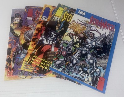 1994 StormWatch 5 LOT #1, 7-10 Image Vintage Comic Books