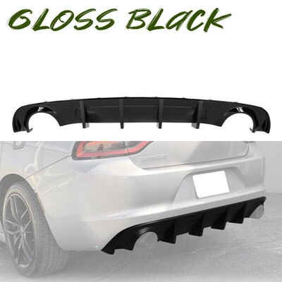Glossy Black Rear Diffuser Splitter Fits For 2015-2022 Dodge Charger Base SXT PP