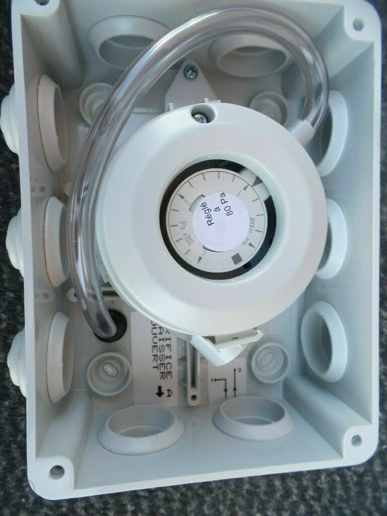Pressostat 80 PA coffret Atlantic Depr/g pour caissons filtrant W8