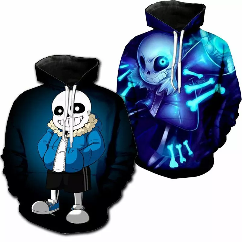 Moletom Aberto Zíper Capuz - Undertale - Sans