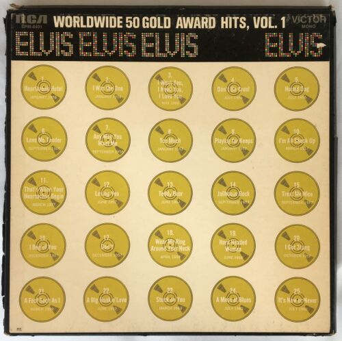 ELVIS PRESLEY WORLDWIDE 50 GOLD AWARD HITS VOL.1 4LP BOX RCA