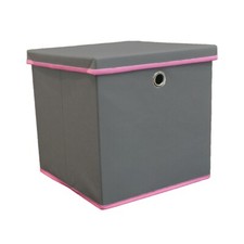 Foldable Fabric Storage Cube Boxes with Lid Drawer Toy/Book Organiser DIY