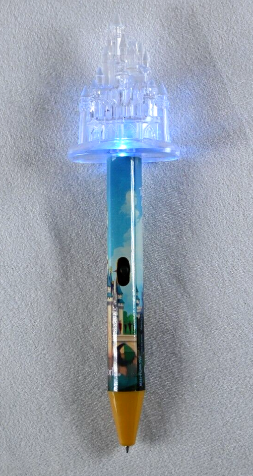 LightUp Color Changing Cinderella Castle Disney Black Ink Ball Point
