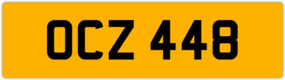 OCZ 448 O 3x3 DATELESS PRIVATE NUMBER PLATE OLLY OWEN OSCAR OLY OL OLIVIA ORLA