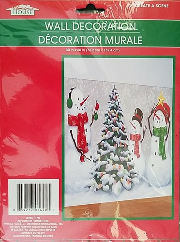 Grandes murales de pared de Navidad ladrillos chimenea Santa selecciona: tema - Imagen 4 de 4