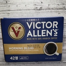 Victor Allen's Coffee Morning Blend, Light Roast, 42 Count, Coffee Pods