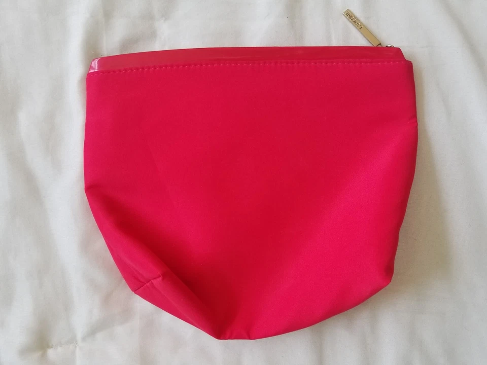 Lancome Paris Eiffel Tower Cosmetic Bag Makeup Organizer Travel Red 7.75" x 9" - Image 4 of 4