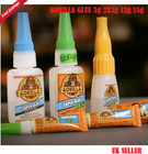 Gorilla Super Glue Full Range: 3g, 2X3g,15g Gel, 12g Brush & Nozzle 100% Tough