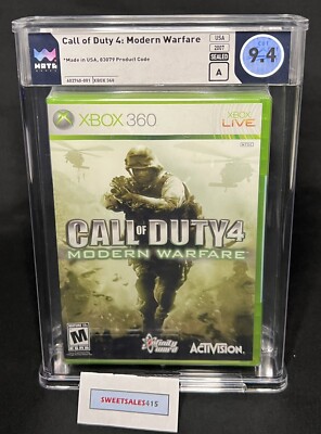 Call of Duty 4 Modern Warfare - 9.4 A WATA ( Xbox 360 New Sealed )
