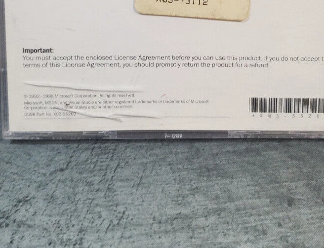 Vintage Microsoft MSDN Library Visual Studio 6.0 Code CD ROm Sold as Novelty - Image 2 of 4