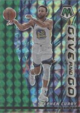 2022-23 Panini Mosaic - Give and Go Stephen Curry #11 Green Mosaic Prizm