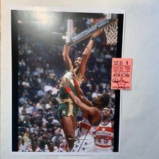 James Donaldson NBA Debut Ticket Stub - October 10, 1980 Lakers vs. Sonics - EX