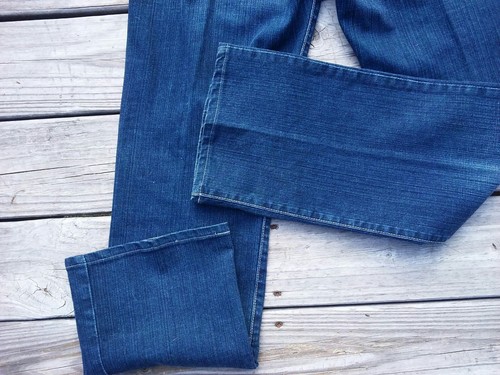 Lucky Brand Größe 8/29 (32" x 32") Damenjeans dunkle Waschung gerades Bein Südseite - Bild 3 von 11