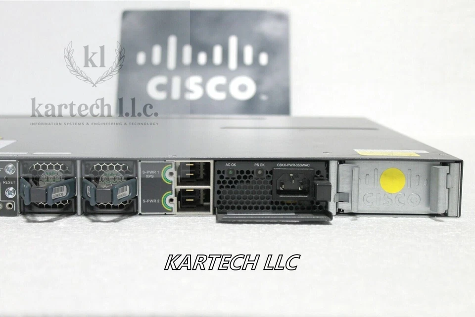 Cisco Catalyst 3750X WS-C3750X-12S-S 12-Port GbE SFP IPBase Managed Switch - Image 3 of 4