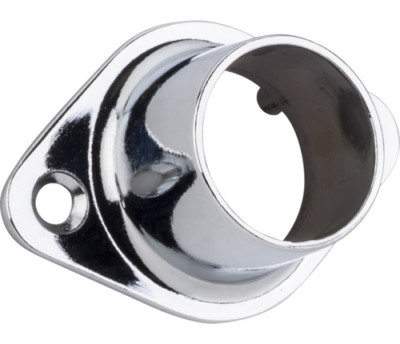 (24) JEFFREY ALEXANDER M7260 Chrome Closed Closet Rod Mounting Bracket 1-1/16