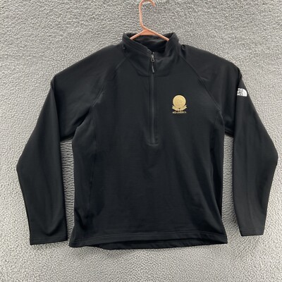 The North Face Sweatshirt Men Extra Large Black Waffle Lined