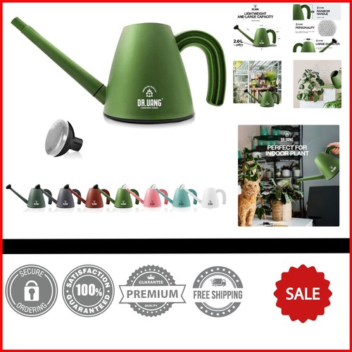 Stylish Long Spout Watering Can with Detachable Spray Head - 1/2 Gallon