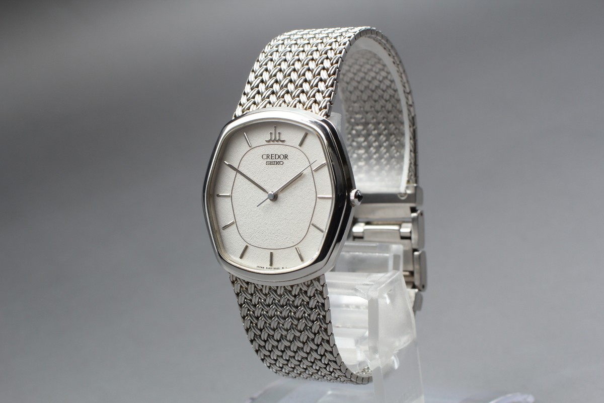 美品】 SEIKOCREDOR 8J81-5030 シルバー クレドール