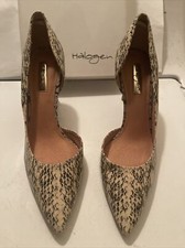 Halogen Snake Print Toe Pumps / heels Women's US size 7.5M