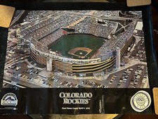 Colorado Rockies Opening Day Picture April 9, 1993 Inaugural Season Wide angle