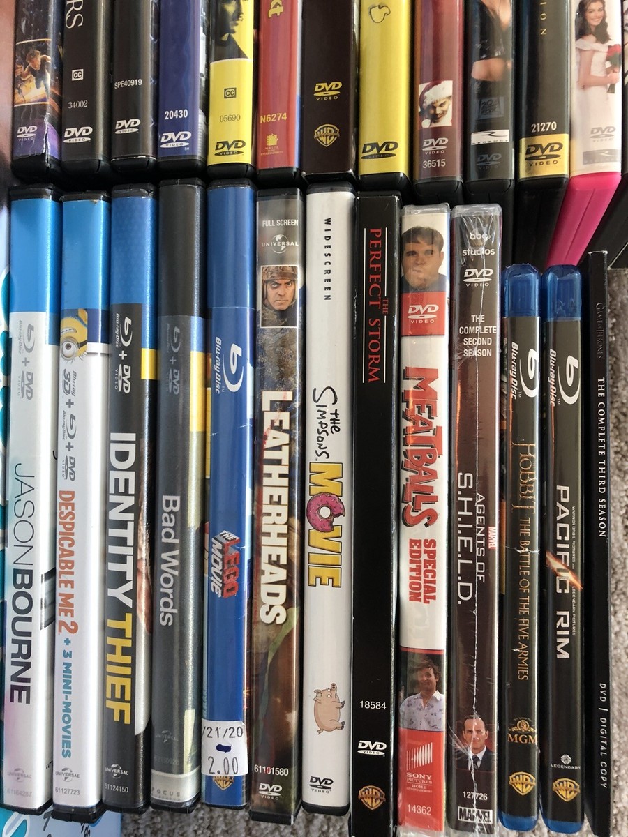 64 Movies =$110 Lot has 17 4K +6 HD Blu Ray +30 Dvds +11 Single