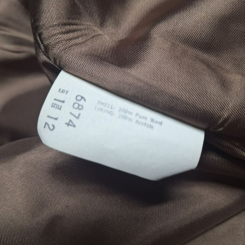 Chaqueta de Lana Mackintosh Montello Abrigo Marrón Botones Vintage Mujer Talla 12 - Imagen 12 de 18