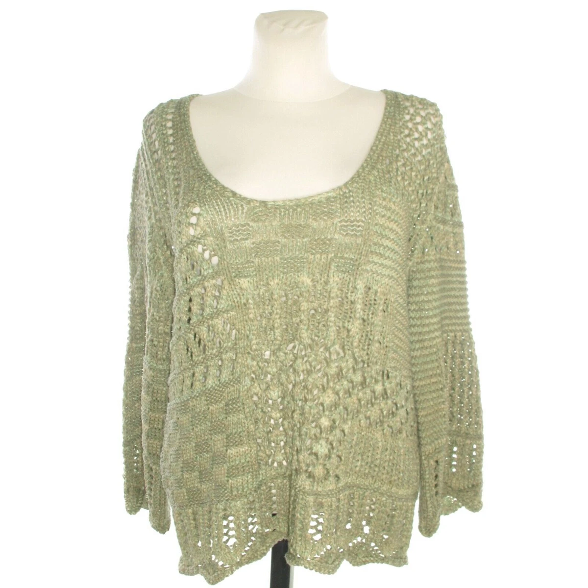 PIRO CREAZIONE ELISA CAVALETTI Women s Green Chunky Knit Jumper XL
