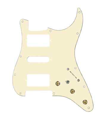 920D Custom 7 Way Pre-Wired HSH Strat Pickguard w/Toggle  - Aged White