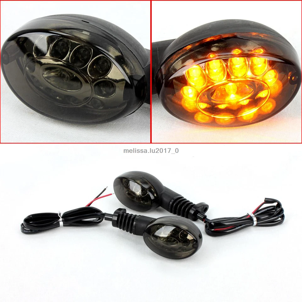 Luz indicadora de señal de giro LED para Kawasaki Ninja 250R 2008 2009 2010 2011 2012 Foto 4 de 4