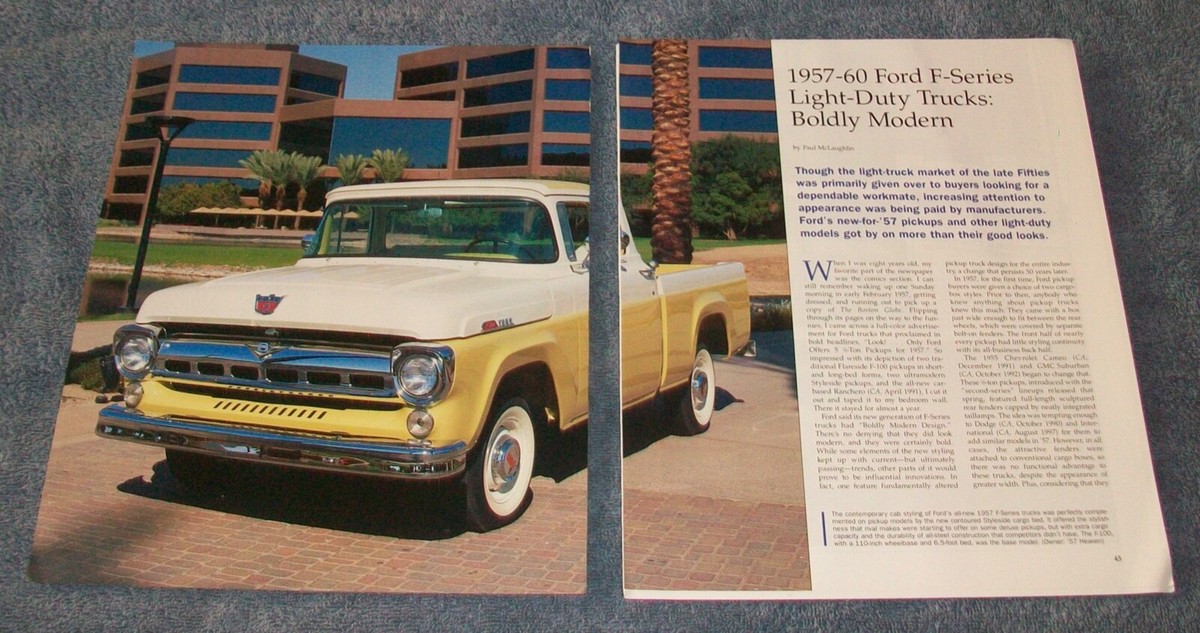 1957-60 Ford F-Series Light-Duty Trucks history Info Article