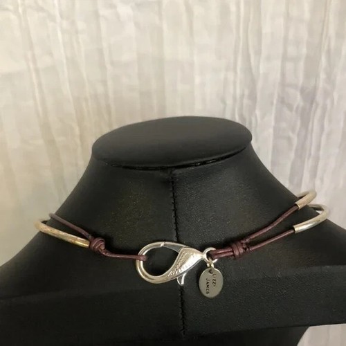 Handmade double necklace silver links & beads & silver medallion by Lizzy James - Picture 5 of 12